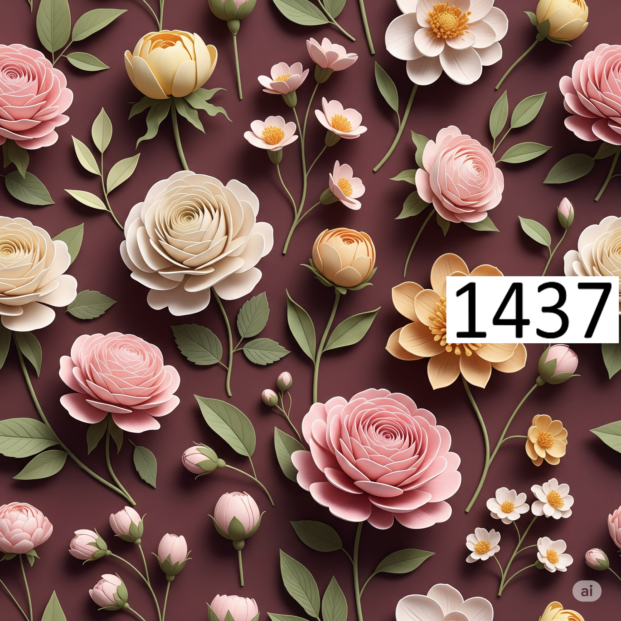 รหัสลายผ้า 1437