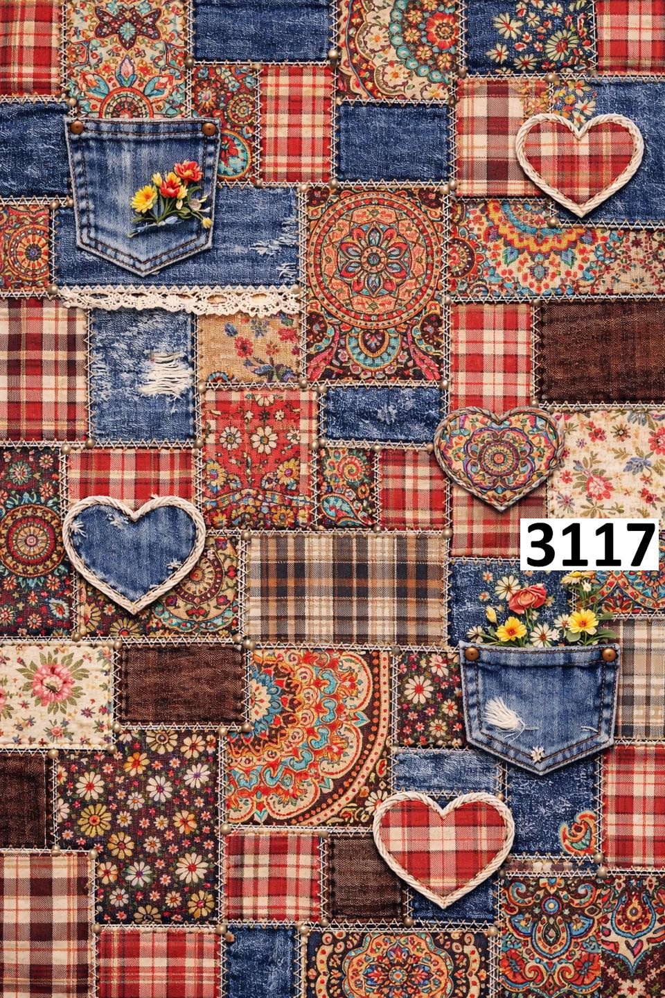 รหัสลายผ้า 3117