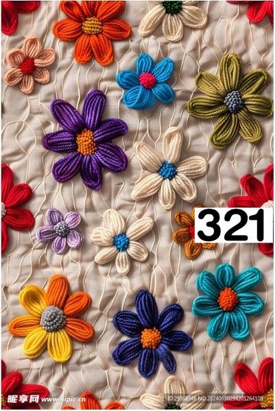 รหัสลายผ้า 321