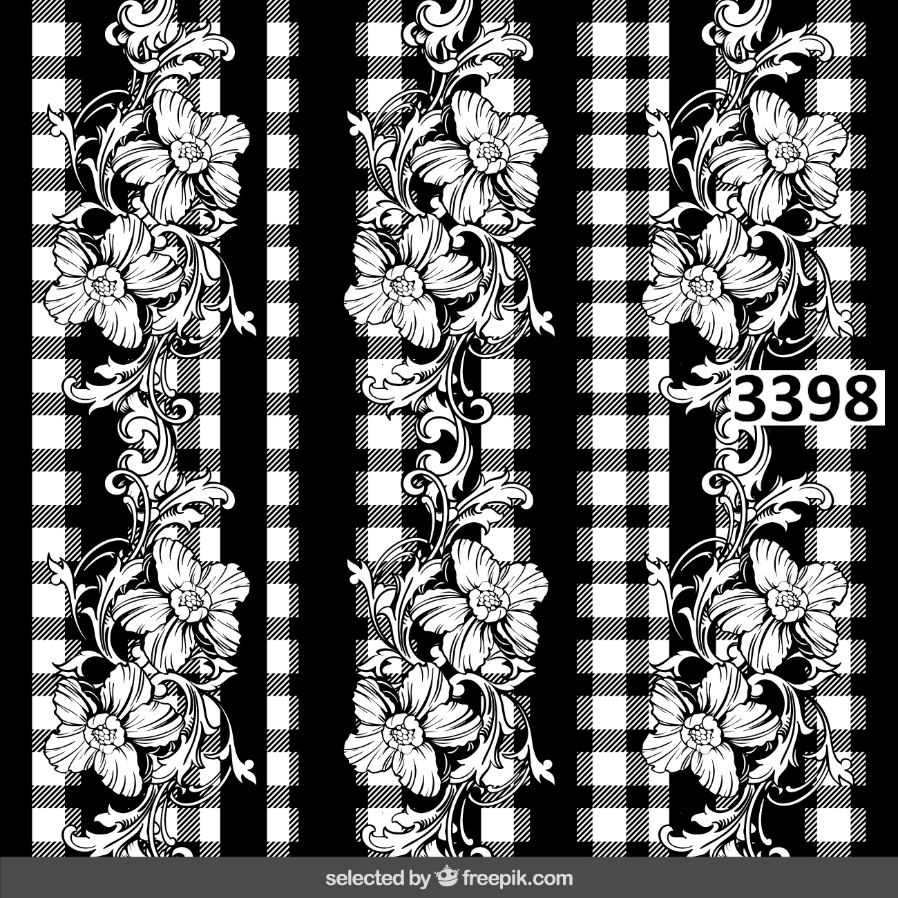 รหัสลายผ้า 3398